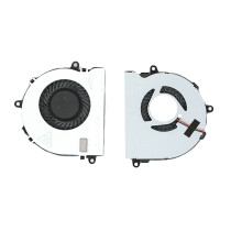 Кулер (вентилятор) для ноутбука Dell Inspiron 15 3521, 15 5521, 17R 3721, 17R 5721 (DC28000C8S0) 5V 0,45A, 3-pin, втулка, черный
