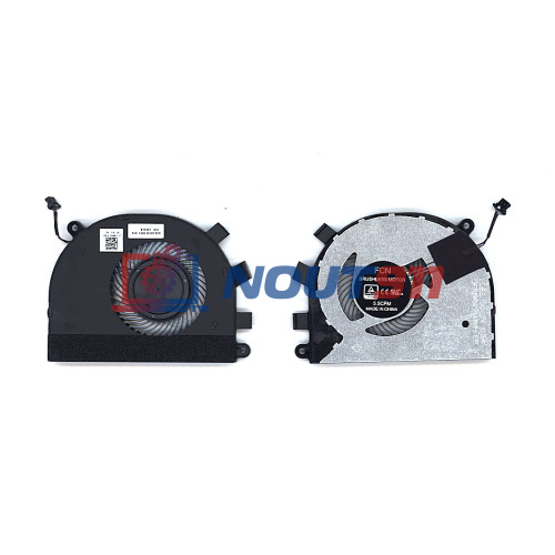 Кулер (вентилятор) для ноутбука Dell Inspiron 5584, Latitude 3400, 3500 (DFS5K12214161H) 5V 0,45A, 4-pin, втулка, черный