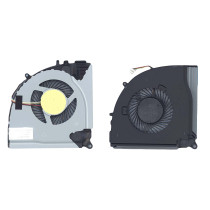 Кулер (вентилятор) для ноутбука Dell Inspiron 7000, 7557, 7559, 15-7557 CPU (DFS201105000T) 5V 0,45A, 4-pin, втулка, черный
