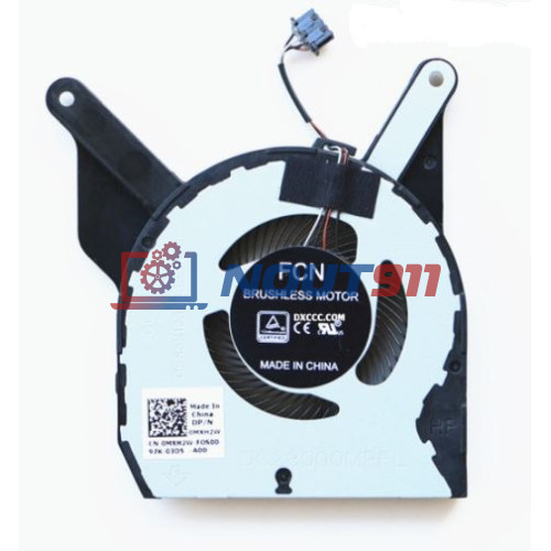 Вентилятор (кулер) для ноутбука Dell Latitude 14 5400 (DC28000MRFL) 12V 0,35A, 4-pin, втулка, черный