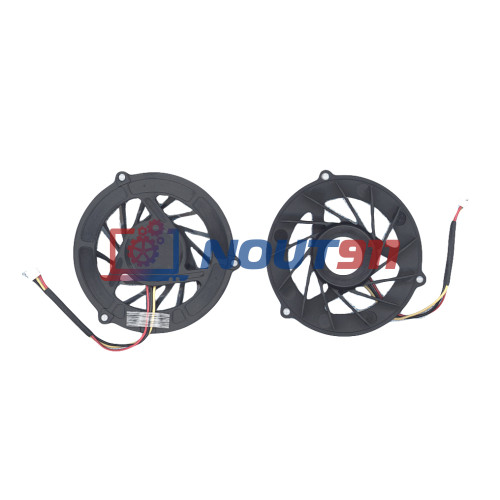 Кулер (вентилятор) для ноутбука Dell Studio 1458, 1450, 1457 (DFS531205LC0T) 5V 0,22A, 3-pin, втулка, черный