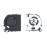 Кулер (вентилятор) для ноутбука Dell Vostro 5468, 5568 (DC028000ICR0) 5V 0,45A, 4-pin, втулка, черный