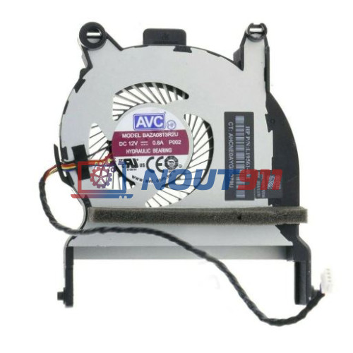 Вентилятор (кулер) для ноутбука HP EliteDesk 800 G4 35 Вт Desktop Mini PC (L19561-001) 12V 0,5A 4-pin, втулка, черный