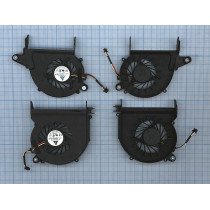 Кулер (вентилятор) для ноутбука HP Envy 14 (правый + левый) (KSB05105HA 9L16) 5V 0,35A, 3-pin, втулка, черный