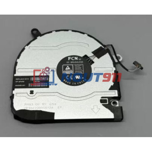 Вентилятор (кулер) для ноутбука HP Envy X360 15-EU, 15-ES VER-1 (M45465-001) 12V 0,15A, 4-pin, втулка, черный