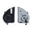 Кулер (вентилятор) для ноутбука HP Pavilion 14-CE, 14-CE1004tx, 14-CE1006tx (большой) (NFB87A05H-001) 5V 0,6A, 4-pin, втулка, черный
