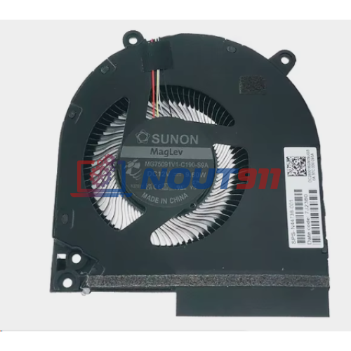Вентилятор (кулер) для ноутбука HP VICTUS 9 16-S, 16-R CPU (TPN-C169) 12V 0,6A, 4-pin, втулка, черный