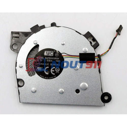 Вентилятор (кулер) для ноутбука Lenovo IdeaPad S540-15 CPU (HQ23300022000) 5V 0,5A, 4-pin, втулка, черный