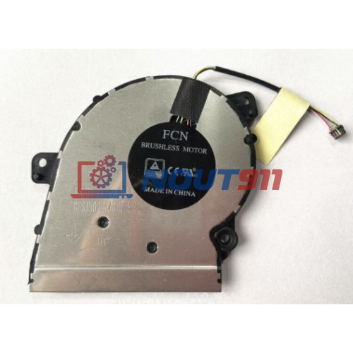 Вентилятор (кулер) для ноутбука Lenovo Yoga 530-14IKB, 530-14ARR GPU (DFS150705AF0T) 5V 0,25A, 4-pin, втулка, черный