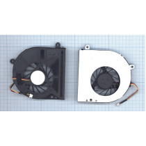 Кулер (вентилятор) для ноутбука Toshiba Satellite C665, C650, L655 VER-1 с крышкой (KSB06105HB-AJ10) 5V 0,55A, 4-pin, втулка, черный