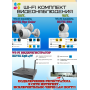 Wi-Fi Комплект видеонаблюдения EZVIZ на 3 камеры видеонаблюдения - 2Мп Full HD 1920x1080P (CS-X5S-4W + 2хCS-H3c Color + 1хCS-H6c) 2.4 ГГц IP67, Двусторонняя аудиосвязь, ИК до 30м, угол 125гр Поворот до 340 гр