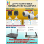 Wi-Fi Комплект видеонаблюдения EZVIZ на 4 камеры видеонаблюдения - 2Мп Full HD 1920x1080P (CS-X5S-4W + 2хCS-H3c + 2хCS-H1c) 2.4 ГГц IP67, Двусторонняя аудиосвязь, ИК до 30м, угол 125гр